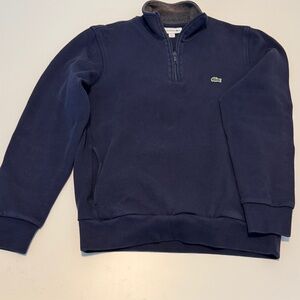 Lacoste Men's Navy Half-Zip Pullover Sweatshirt